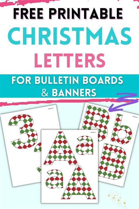 Computer Printable Christmas Letters For Bulletin Board