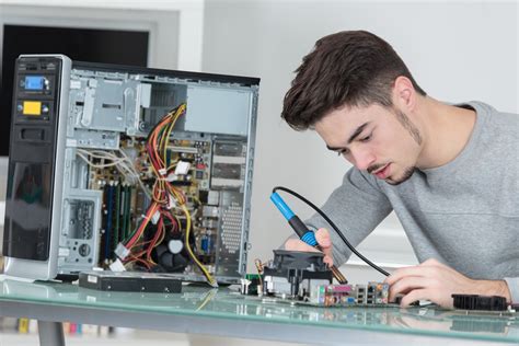Computer Repair Tech Working