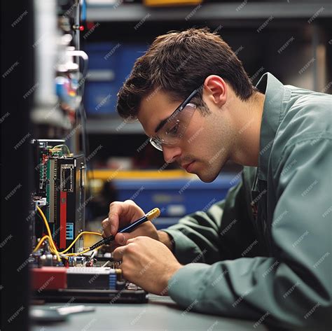 Computer Technician Diagnosing Problem Washington DC