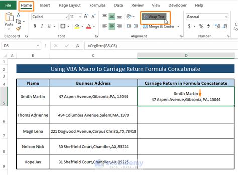 Concatenate Strings and Add a Carriage Return