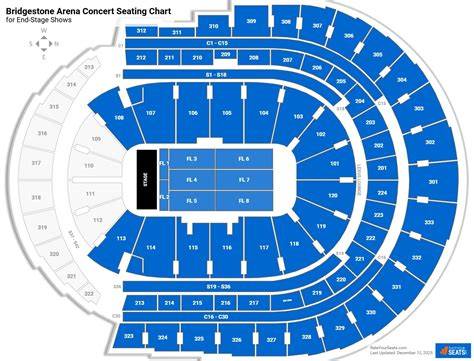 Concert Seating Chart Bridgestone Arena