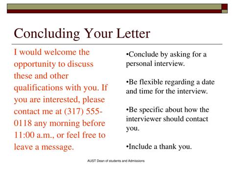 Concluding Your Letter