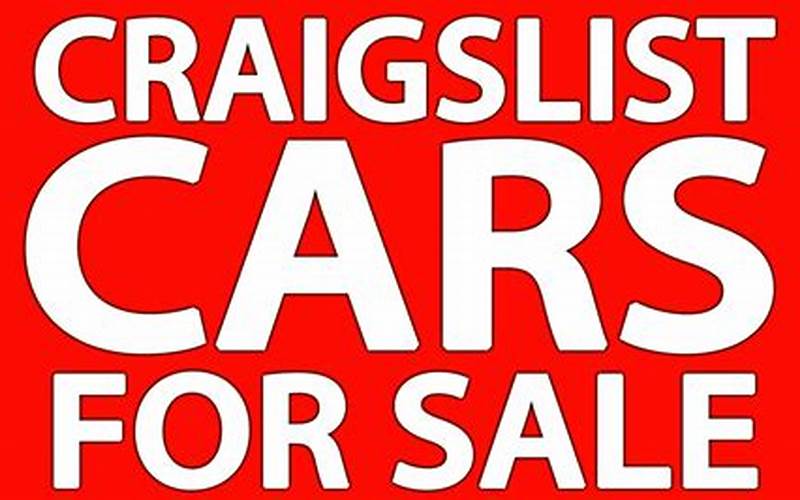 Conclusion Of Cars For Sale By Owner - Craigslist