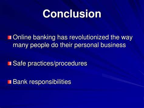 Conclusion Online Banking