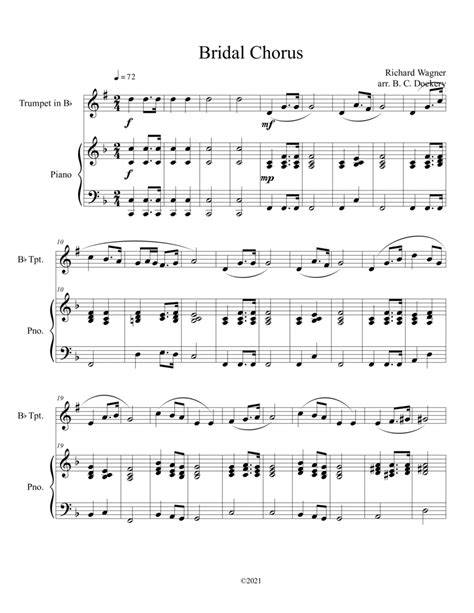 Conclusion for Here Comes the Bride Trumpet Sheet Music