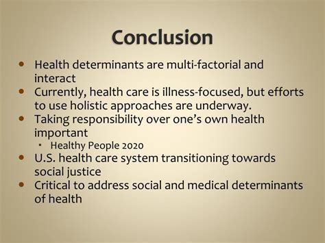 Conclusion to Healthcare Article