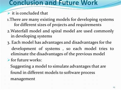 Conclusion Next Models
