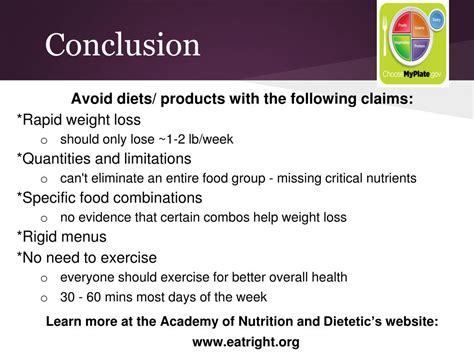 Conclusion what are fad diets