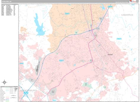 Concord Nc Zip Code Map