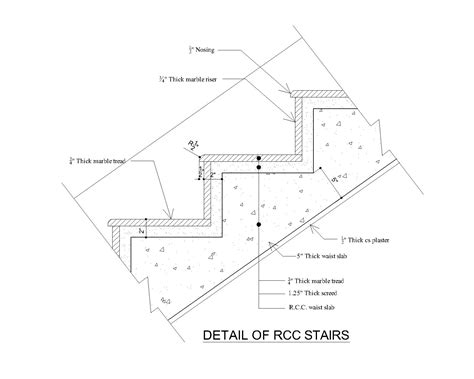 Concrete Stair Detail Drawing: A Comprehensive Guide