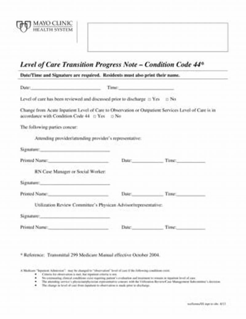 Condition Code 44 Patient Notification Form