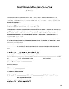 Conditions D'utilisation D'un CTC