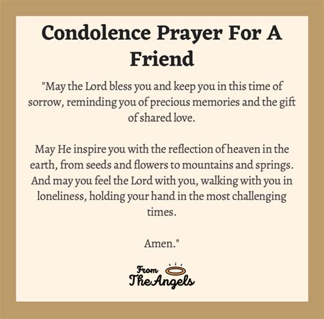 Condolence And Prayers