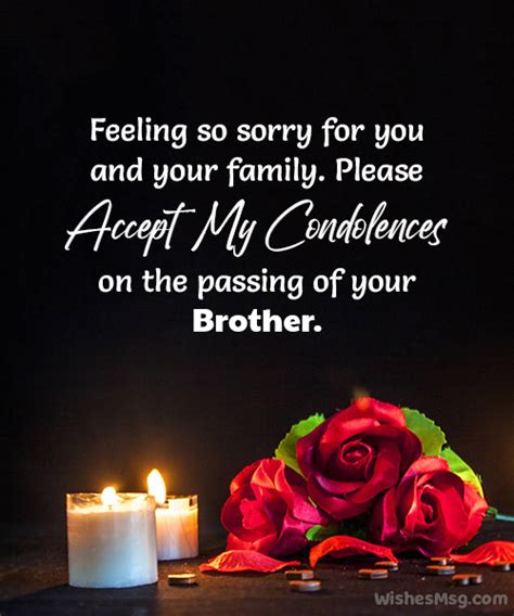 Condolences Message For Loss Of Brother