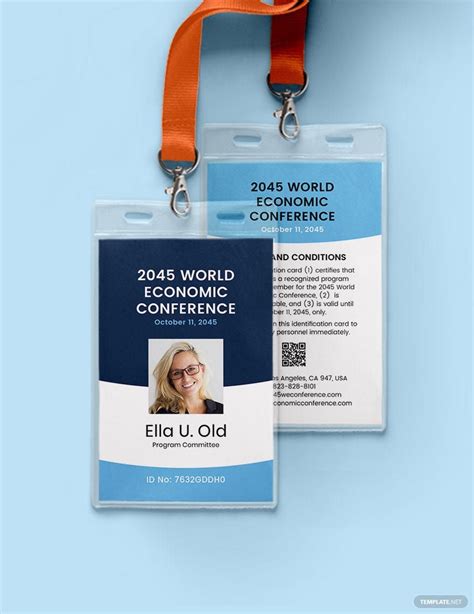 Conference Id Card Template