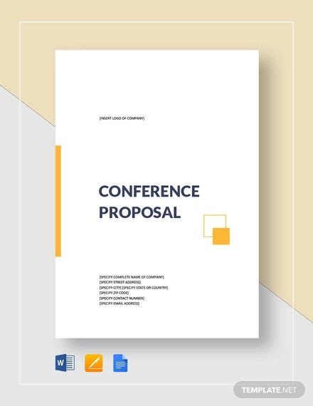 FREE 17+ Sample Conference Proposal Templates in PDF Excel MS Word
