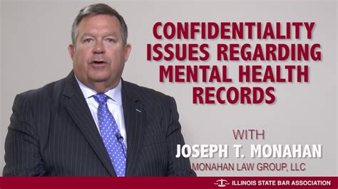 Confidentiality of Mental Health Records