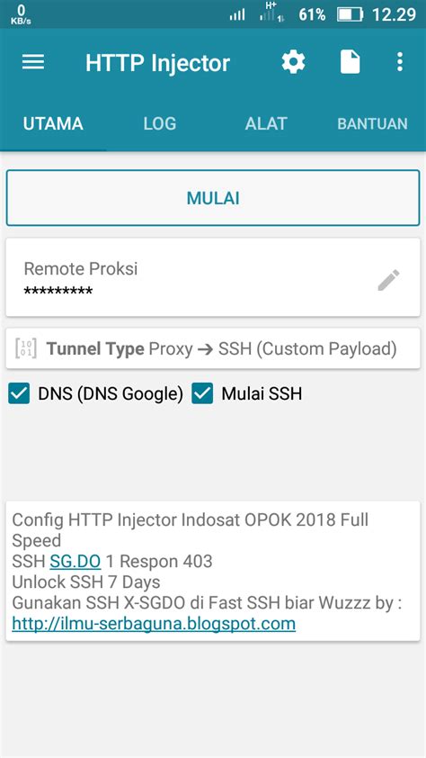 Config Http Injector Indosat