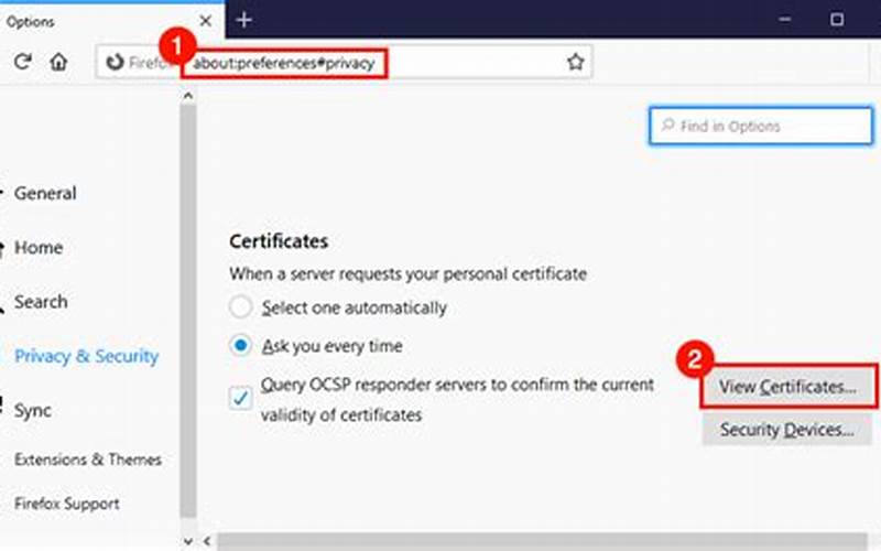 Configure Browser Certificate