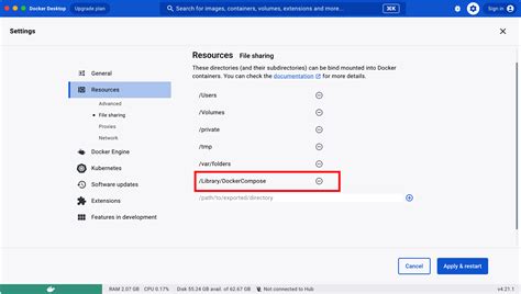 Configure Docker Preferences