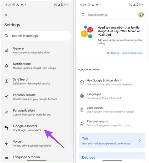 Configure Other Important Google Assistant Settings