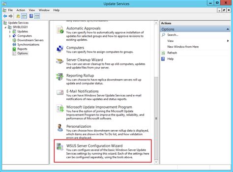 Configure Windows Update Services