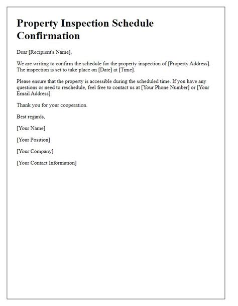 Confirmation and Inspection