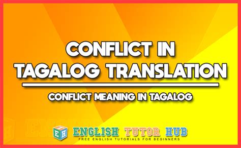 Conflict Meaning In Tagalog