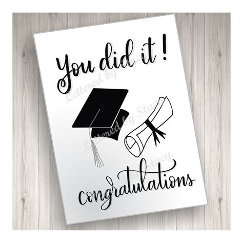 Congratulations Graduation Card Printable
