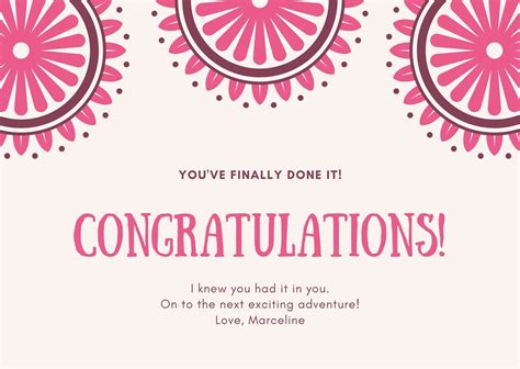 Congratulations card template with ribbons 606038 Vector Art at Vecteezy