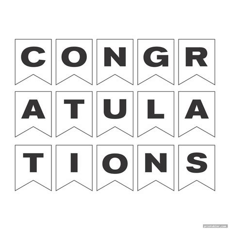 Congratulations Banner Printable