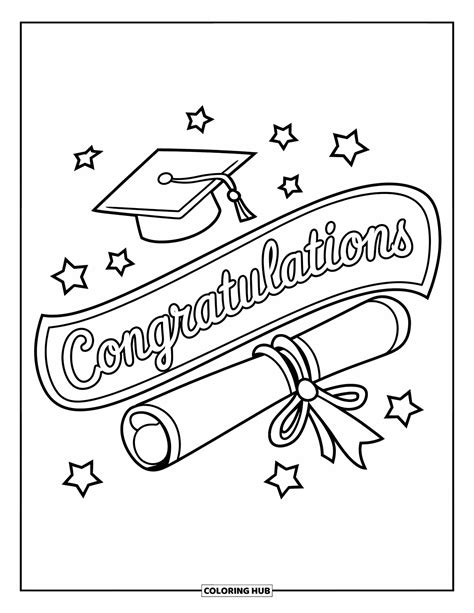 Congratulations Coloring Page
