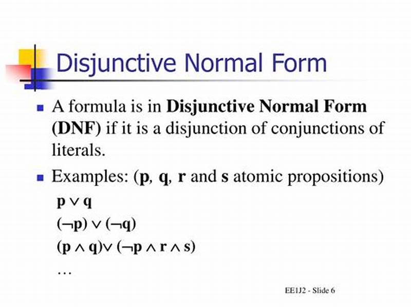 Conjunctive Normal Form Vs Disjunctive Normal Form