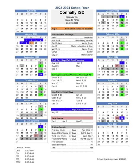 Connally Isd Calendar