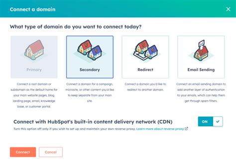 Connect Domain Hubspot
