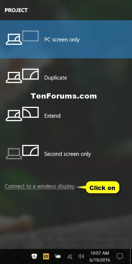 Connect a Wireless Display
