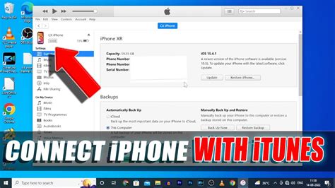 Connect your device to iTunes