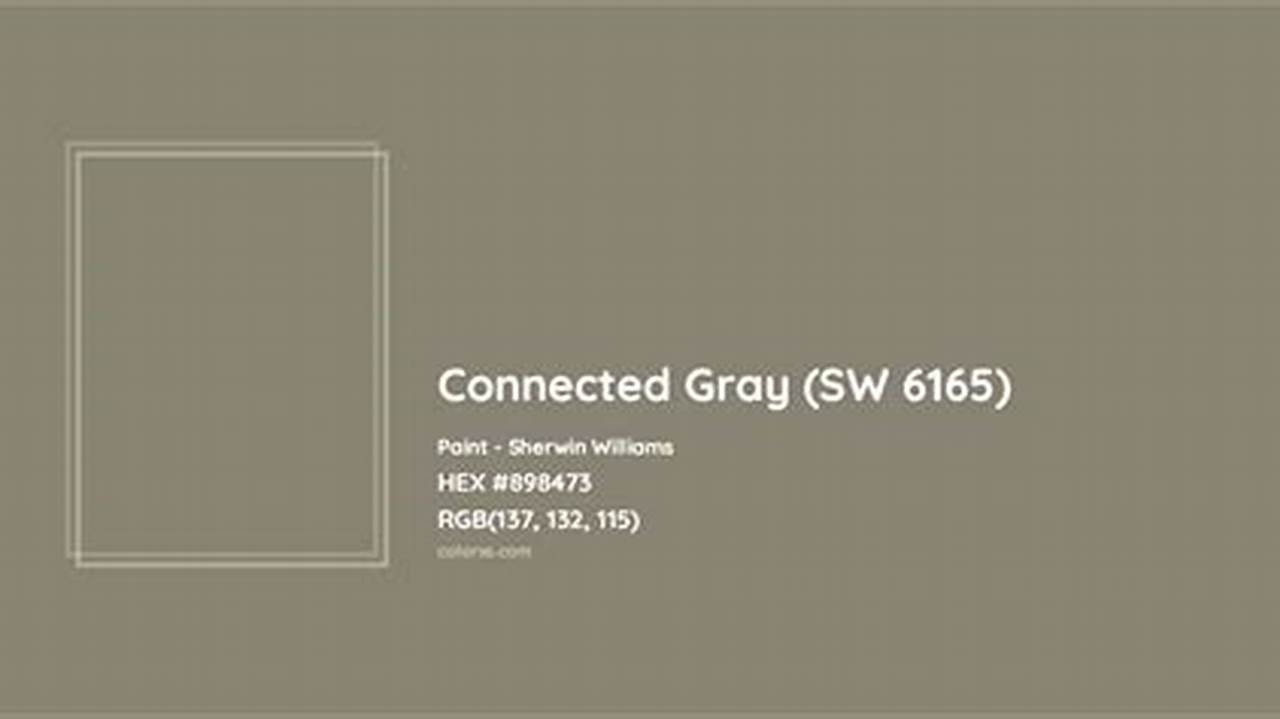 Connected Gray SW6165 Paint by SherwinWilliams