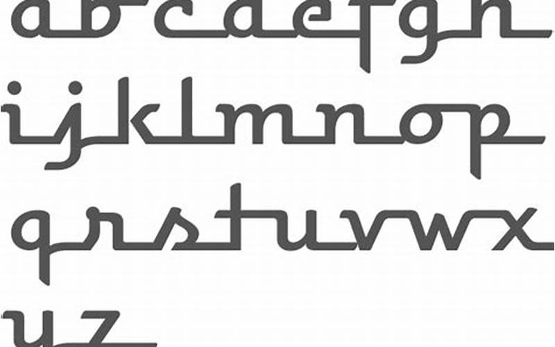 Connected Script Font