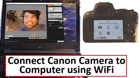 Connecting Canon camera to computer via WiFi