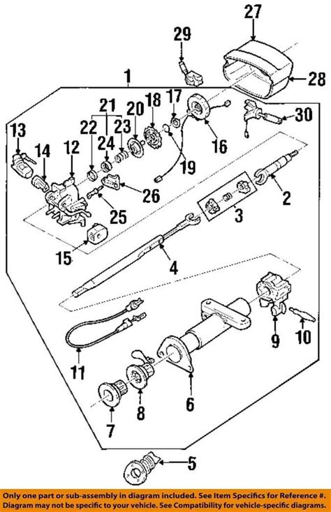 Connection Points and Wiring in the 1990 Chevy Steering Column Diagram