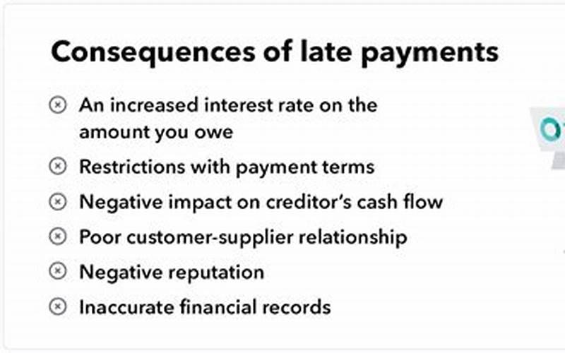 Consequences Of Late Payments