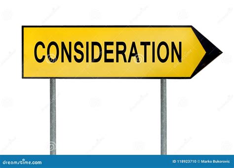 Consideration Sign