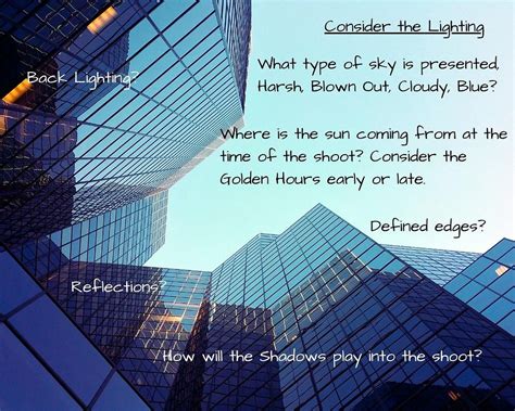 Considering Lighting Conditions