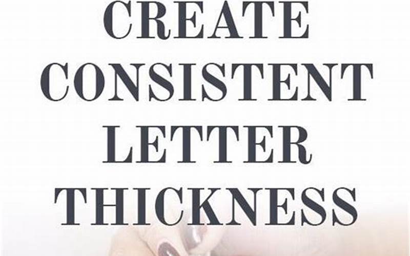 Consistent Letter Design