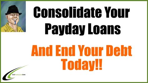 Consolidate Your Payday Loans