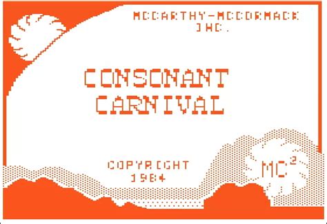 Consonant Carnival