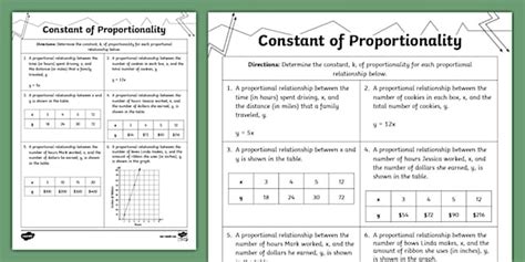 Constant Of Proportionality Worksheet 7th Grade Pdf - worksheet