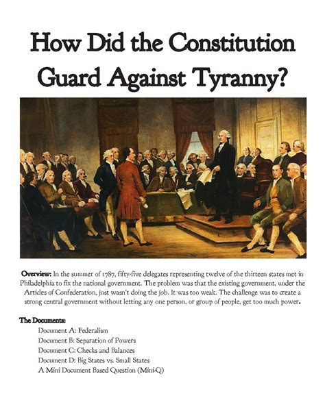 Constitution guarding against tyranny