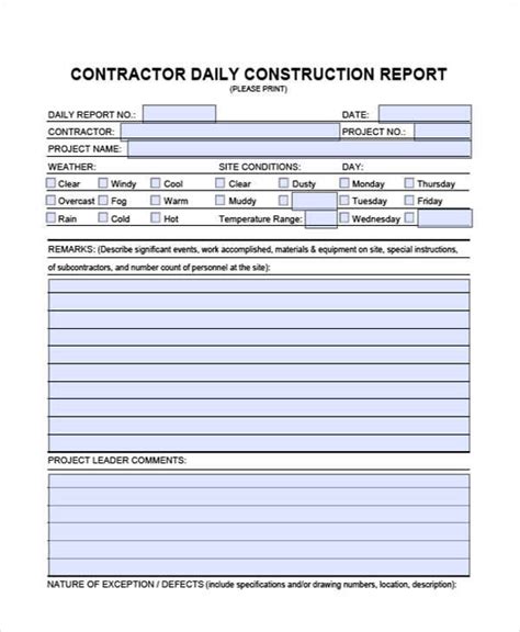 Construction Daily Log Template Fresh 6 Free Daily Work Log Template